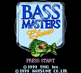 Bassmasters Classic title screen for GameBoy Color